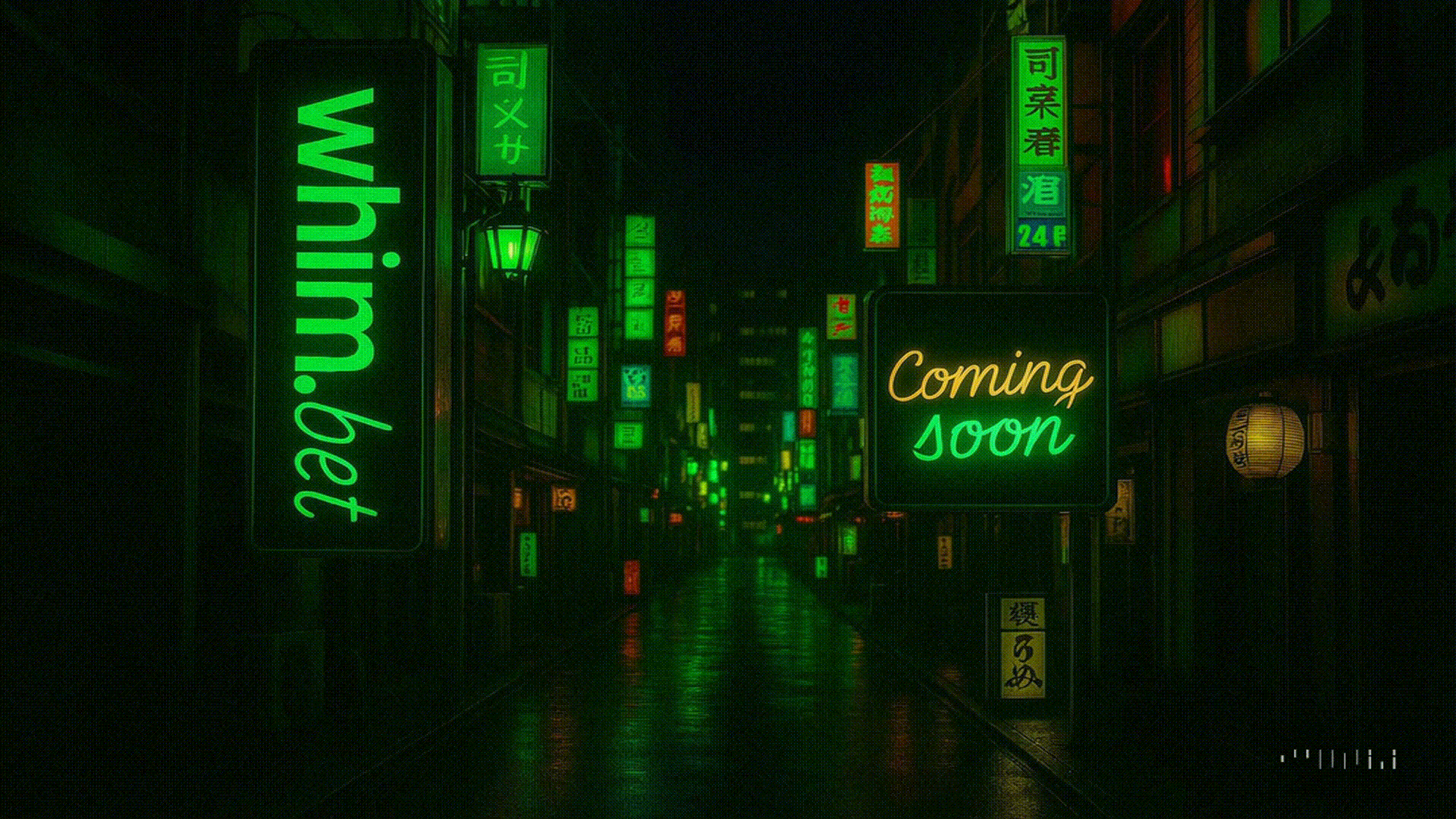 WHIM.bet neon alley
